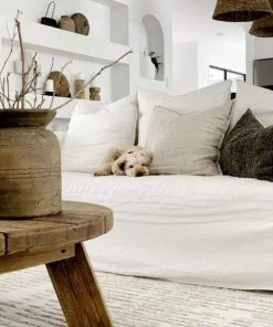 Miss Amara Nahba Ivory And Cream Textured Tribal Rug