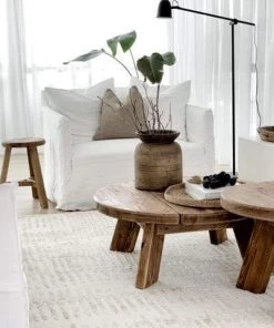 Miss Amara Nahba Ivory And Cream Textured Tribal Rug