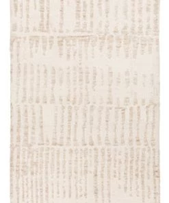 Miss Amara Nahba Ivory And Cream Textured Tribal Runner Rug