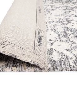 Miss Amara Nakoma Grey And Ivory Floral Tribal Runner Rug