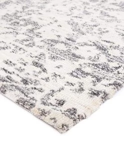 Miss Amara Nakoma Grey And Ivory Floral Tribal Rug