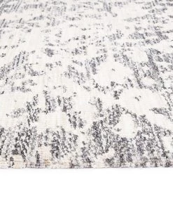 Miss Amara Nakoma Grey And Ivory Floral Tribal Runner Rug