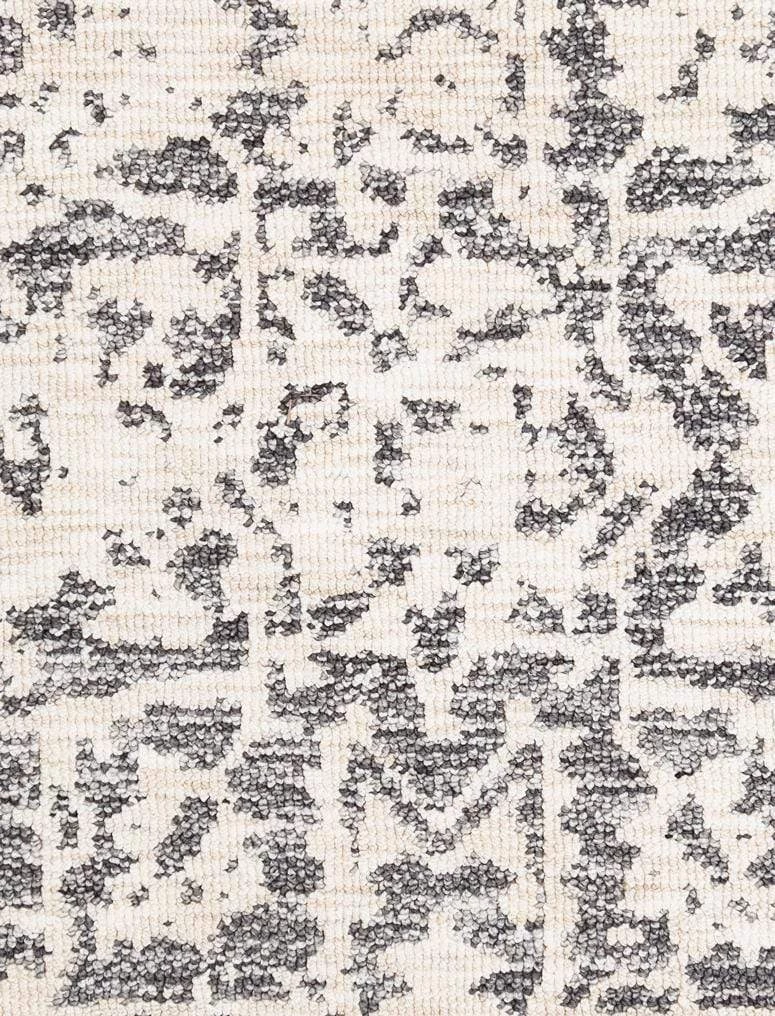 Miss Amara Nakoma Grey And Ivory Floral Tribal Rug