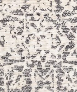 Miss Amara Nakoma Grey And Ivory Floral Tribal Runner Rug