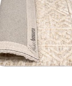 Miss Amara Naomi Ivory Grey And Brown Tribal Textured Rug