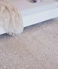Miss Amara Naomi Ivory Grey And Brown Tribal Textured Rug