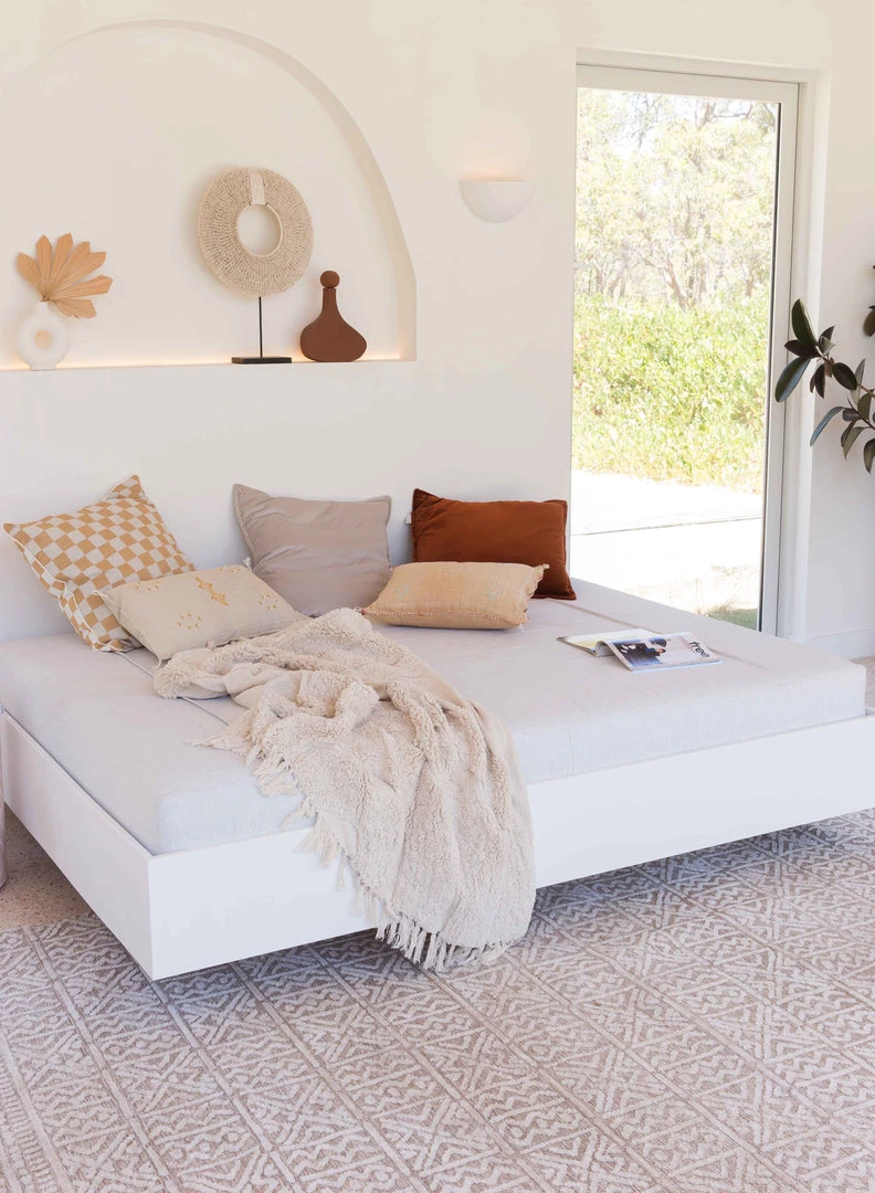 Miss Amara Naomi Ivory Grey And Brown Tribal Textured Rug