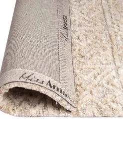 Miss Amara Naomi Ivory Grey And Brown Tribal Textured Runner Rug