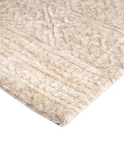 Miss Amara Naomi Ivory Grey And Brown Tribal Textured Runner Rug