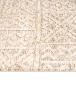 Miss Amara Naomi Ivory Grey And Brown Tribal Textured Rug