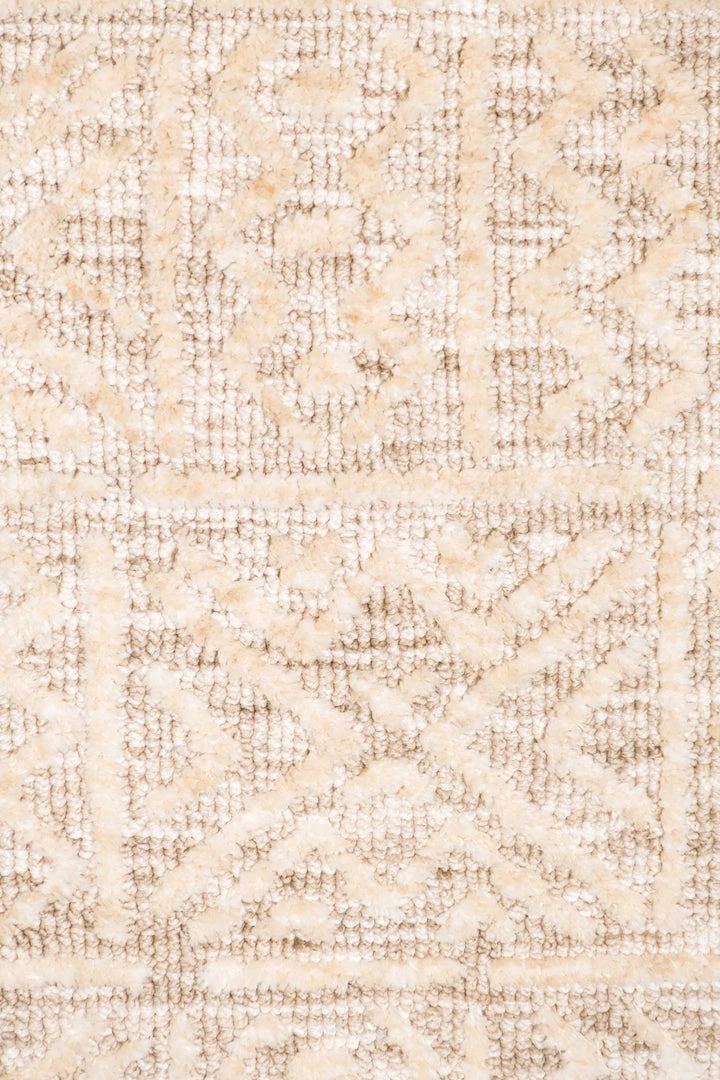 Miss Amara Naomi Ivory Grey And Brown Tribal Textured Rug