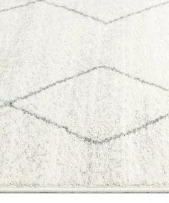 Miss Amara Naroa Grey And Ivory Diamond Tribal Rug All Rugs