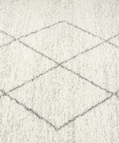 Miss Amara Naroa Grey And Ivory Diamond Tribal Rug All Rugs