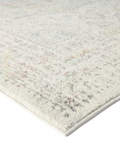 Miss Amara Nasya Pink Yellow And Grey Traditional Medallion Rug