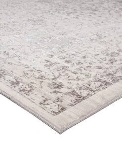 Miss Amara Natasha Cream And Silver Grey Traditional Floral Rug