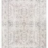 Miss Amara Natasha Cream And Silver Grey Traditional Floral Rug