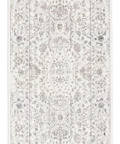 Miss Amara Natasha Cream And Silver Grey Traditional Floral Runner Rug All Rugs