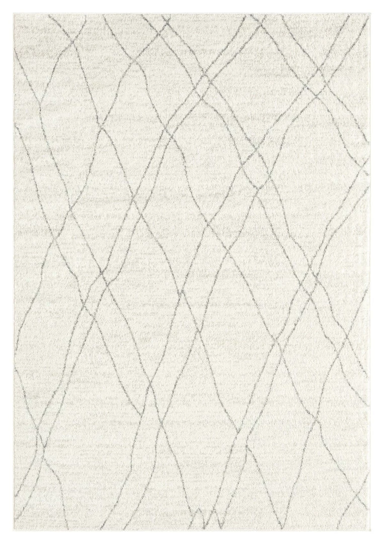 Miss Amara All Rugs Neera Grey And Ivory Abstract Diamond Rug