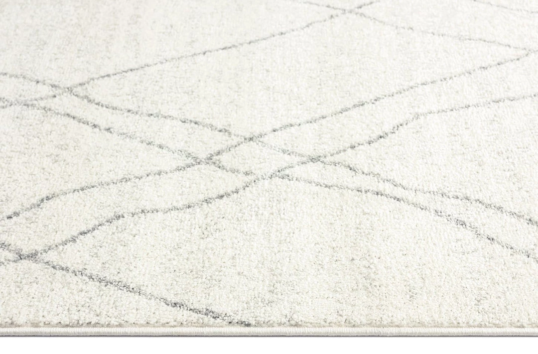 Miss Amara All Rugs Neera Grey And Ivory Abstract Diamond Rug