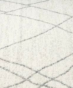 Miss Amara All Rugs Neera Grey And Ivory Abstract Diamond Rug