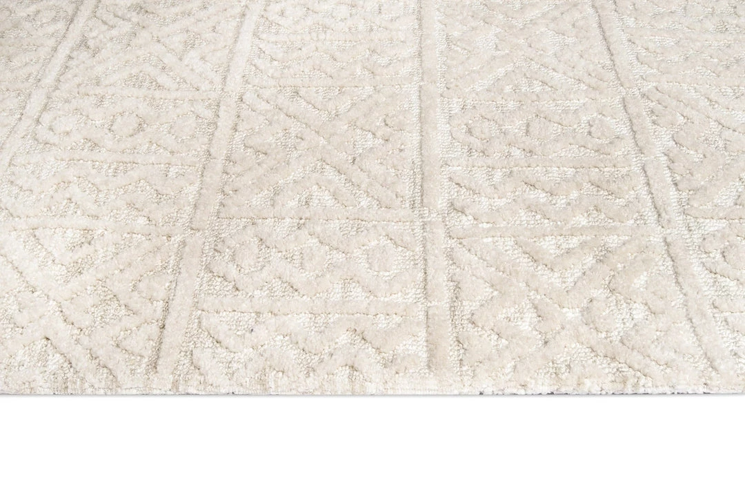 Miss Amara Neewa Beige And Ivory Tribal Transitional Runner Rug All Rugs