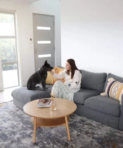 Miss Amara All Rugs Neve Blue Grey And Bronze Transitional Motif Rug