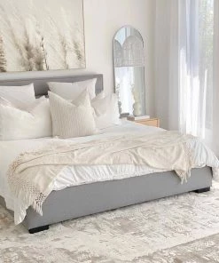 Miss Amara Niaran Beige And Ivory Distressed Tribal Rug