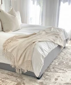 Miss Amara Niaran Beige And Ivory Distressed Tribal Rug