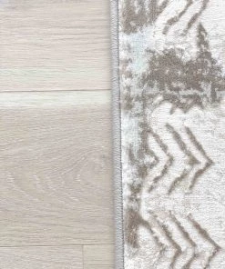 Miss Amara Niaran Beige And Ivory Distressed Tribal Rug