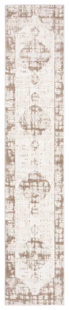 Miss Amara Niaran Beige And Ivory Distressed Tribal Runner Rug All Rugs