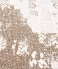 Miss Amara Niaran Beige And Ivory Distressed Tribal Rug