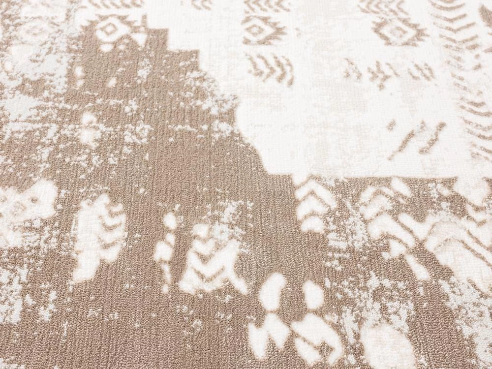 Miss Amara Niaran Beige And Ivory Distressed Tribal Runner Rug All Rugs