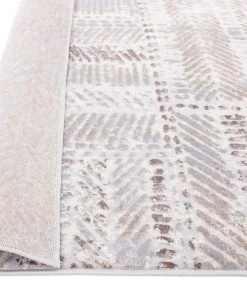 Miss Amara Nishem Brown Grey And Ivory Distressed Tribal Rug