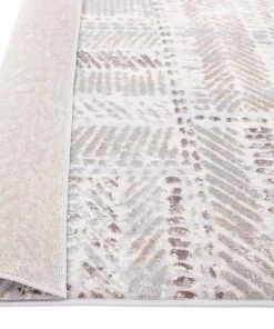 Miss Amara Nishem Brown Grey And Ivory Distressed Tribal Runner Rug All Rugs