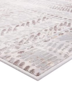 Miss Amara Nishem Brown Grey And Ivory Distressed Tribal Rug