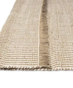 Miss Amara Nita Cream And Brown Jute Rug