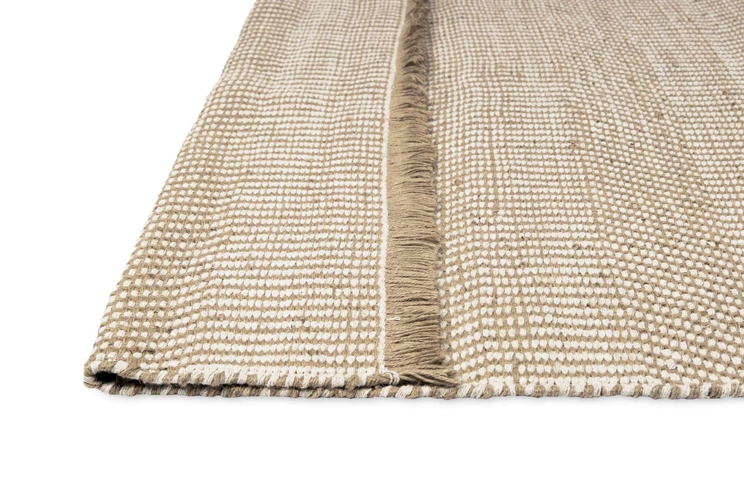 Miss Amara Nita Cream And Brown Jute Rug