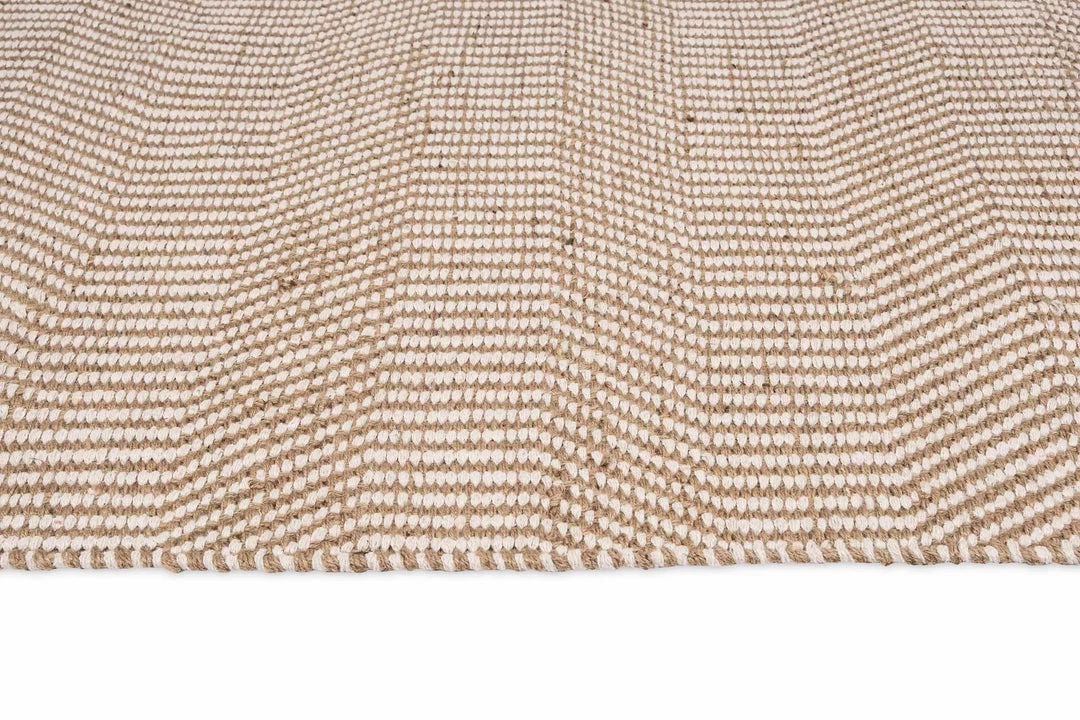 Miss Amara Nita Cream And Brown Jute Runner Rug All Rugs