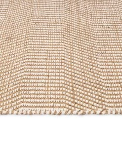 Miss Amara Nita Cream And Brown Jute Rug