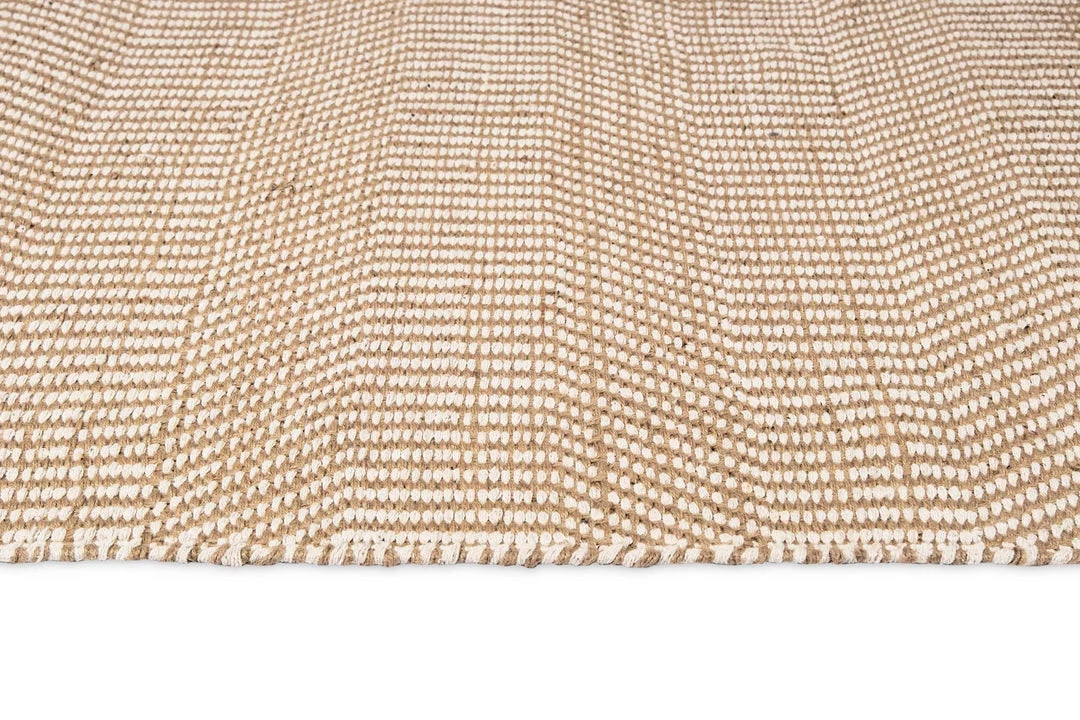 Miss Amara Nita Cream And Brown Jute Rug