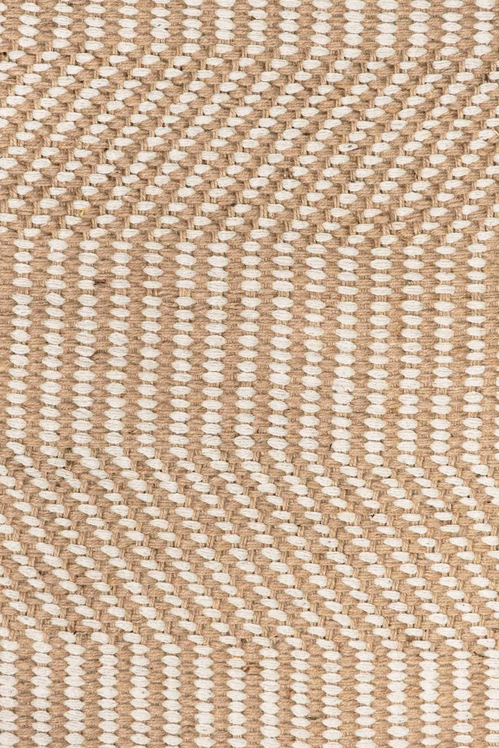 Miss Amara Nita Cream And Brown Jute Rug