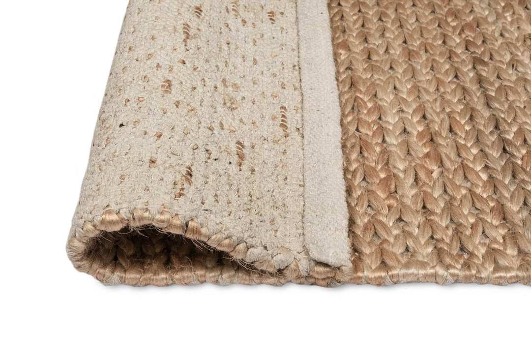 Miss Amara All Rugs Nora Natural Tan Braided Jute Rug