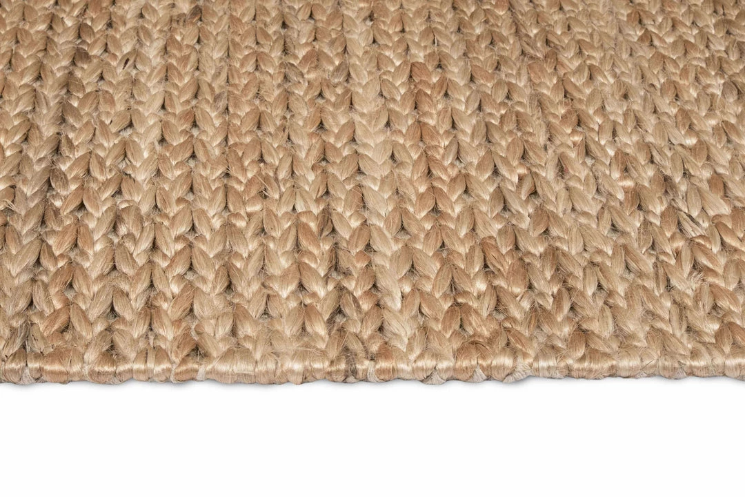 Miss Amara All Rugs Nora Natural Tan Braided Jute Rug