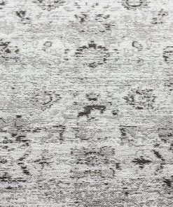 Miss Amara Nousha Black And White Transitional Runner Rug