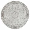 Miss Amara Nousha Black And White Transitional Round Rug All Rugs