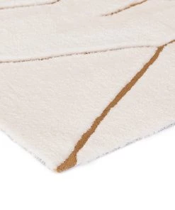 Miss Amara All Rugs Nyla Cream And Gold Tribal Shag Rug