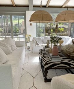 Miss Amara All Rugs Nyla Cream And Gold Tribal Shag Rug