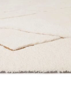 Miss Amara All Rugs Nyla Cream And Gold Tribal Shag Rug