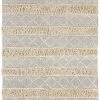 Miss Amara Ode Ivory Diamond Pattern Shag Rug