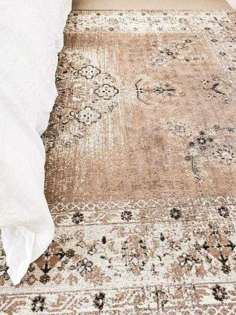 Miss Amara Olive Caramel Brown Traditional Medallion Rug All Rugs